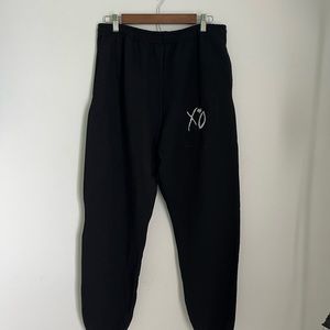 Black XO The Weeknd After Hours Til Dawn Embroidery Sweatpants